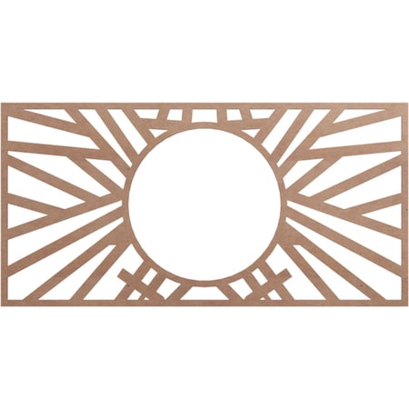 Ekena Millwork Hoover Wood Fretwork Pierced Ceiling Medallion, Wood (Paint Grade), 36"W x 18"H x 13 3/8"ID x 3/8"T CMWP36X18X0375HOMF